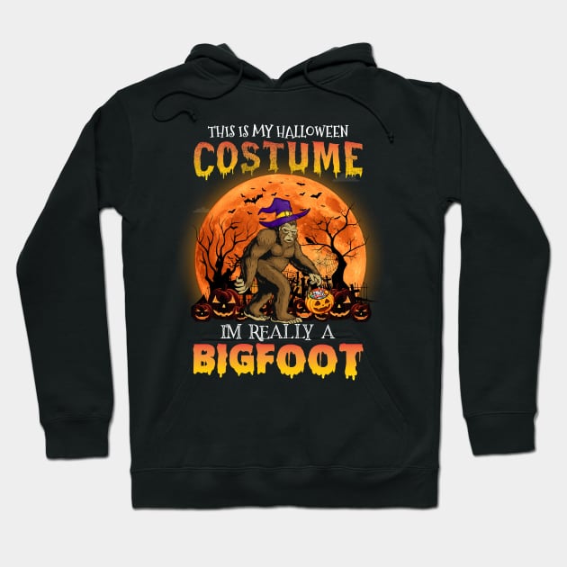 This Is My Human Costume I'm Really a Bigfoot Cute Hoodie by Creative Design